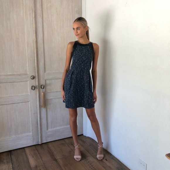 Sea New York blue cream tweed dress - Picture 10 of 10